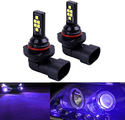 SOCAL-LED LIGHTING 2x HB4 9006 LED Fog Light Bulb Advanced 3030 SMD Bright Colorful Daytime Running DRL Lamp, Pink Purple