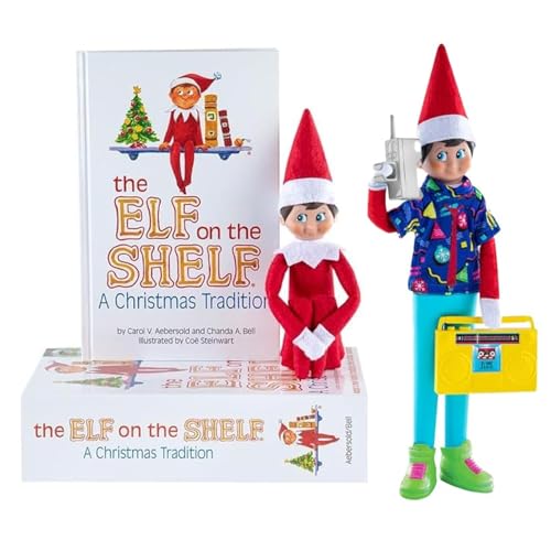 Elf on the Shelf - Blue Eyed Boy Scout Elf & Magifreez Retro Rad 80's Gear