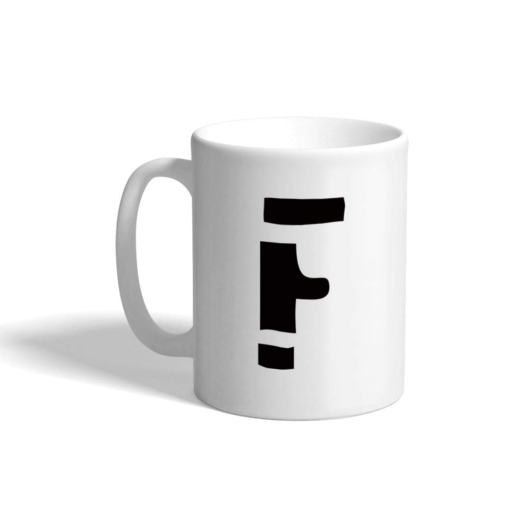 Custom Funny Coffee Mug Coffee Cup"F" Jailbird Initial Monogram Letter F White Ceramic Tea Cup 11 OZ Design Only