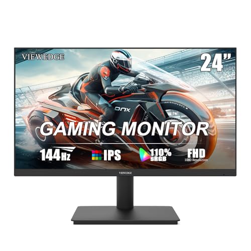 Viewedge Gaming Monitor 34 inch WQHD (3440x1440p) 165Hz Computer Monitor, 1ms 120% sRGB HDR10 VA DisplayPort HDMI Monitor, Wall Mountable Built-in Speakers by Viewedge - Used condition - US$141.00