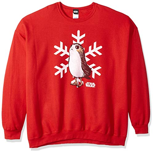 T-shirt Star Wars Porg vêtement en molleton imprimé flocon de neige col rond mixte