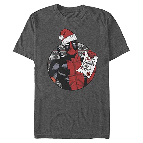 T-shirt Deadpool Papa Marvel homme vêtement mode geek coton manches courtes