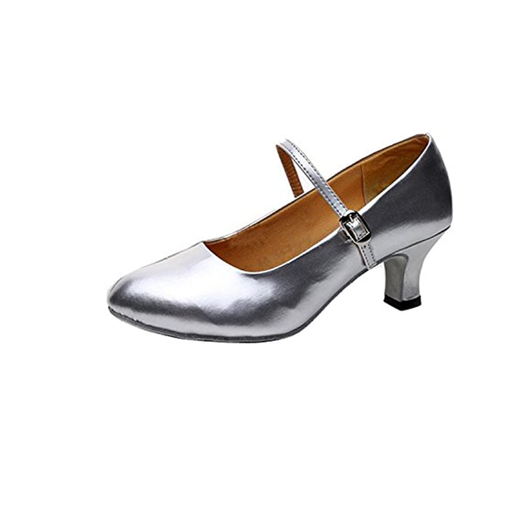 Women Ballroom Dance Shoes Mary Jane Shoes Low Heel Latin Tango Salsa  Dancewear Glitter Heeled