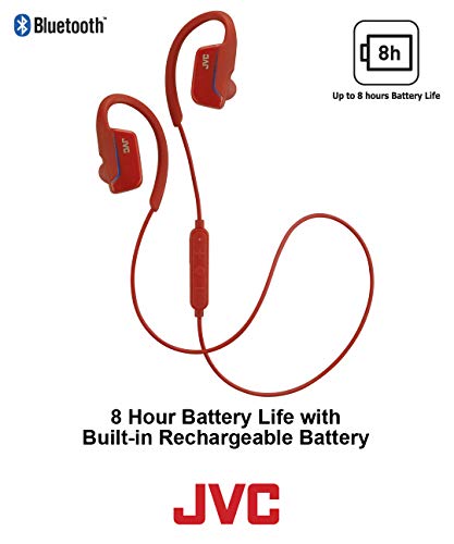 Jvc Wireless Earclip Sport Headphone (Red) Ha-Ec30Btr #TOP3