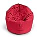 Sitzsack BuBiBag M - XXL 2-in-1 Funktionen mit Füllung Sitzkissen Bodenkissen Kissen Sessel BeanBag (70cm Durchmesser, rot)