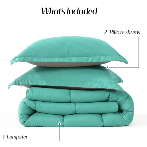 HIG 3pc Blue Twin/Twin XL Bedding Comforter Set Duvet Insert Blanket by HIG - Used condition - Image 5