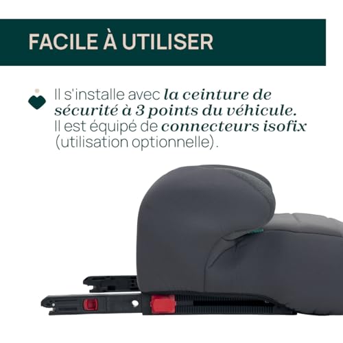 Réhausseur auto CHICCO Quasar Fix i Size ISOfix Stone - vue 4