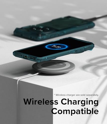 Image of Ringke Fusion-X Compatible with OnePlus 12 5G Case Cover Transparent Hard Back Soft Flexible TPU Bumper Scratch Resistant Shockproof Protection OnePlus 12 Back Cover - Turquoise Green