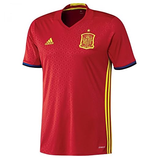 adidas UEFA Euro 2016 Camiseta, Hombre, Rojo/Amarillo/Azul, S