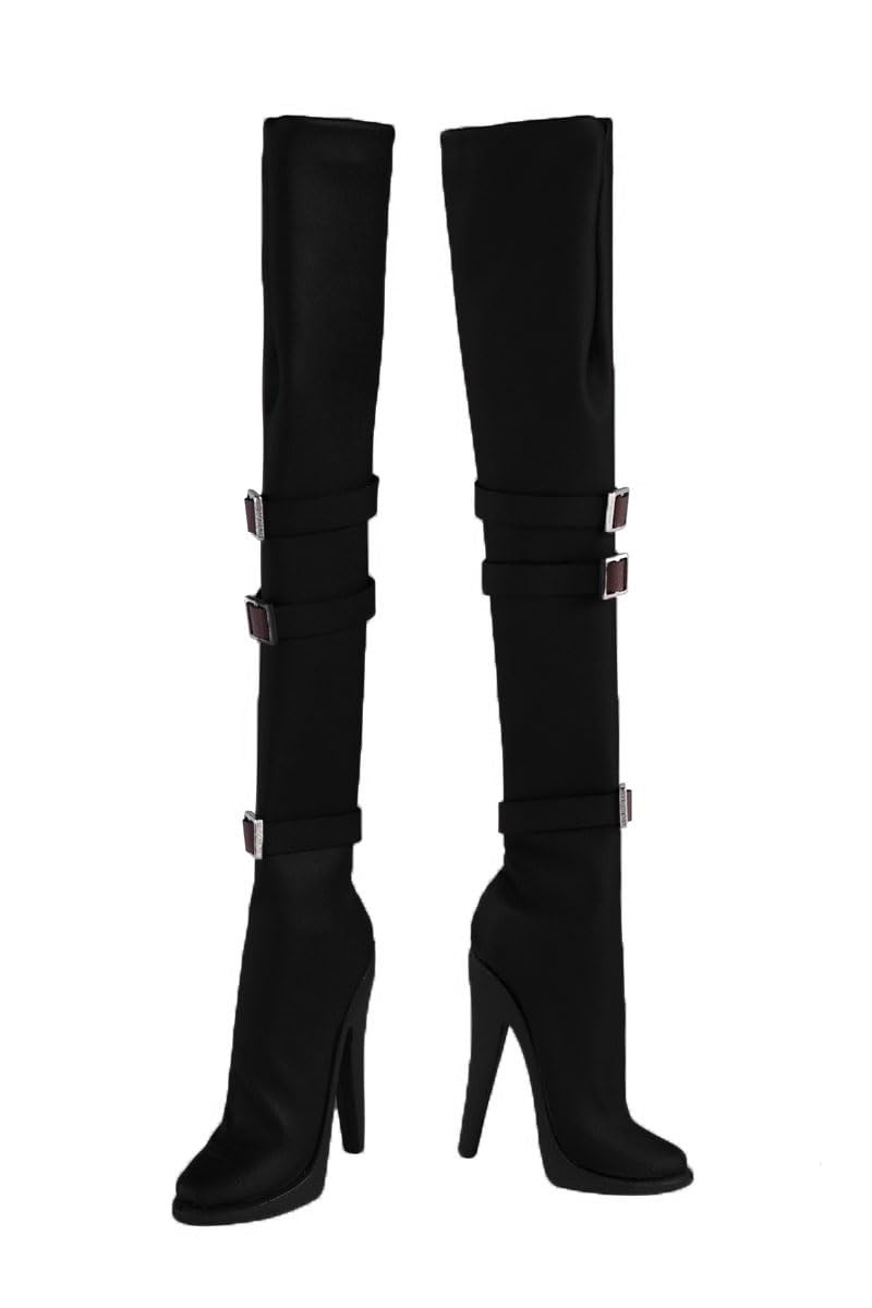 Bottes colorées noires 1/6 AMITD accessoire vêtement figurine féminine 12 pouces