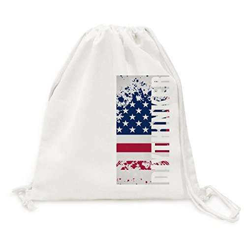 Sac voyage drapeau américain en toile aux finitions soignées
