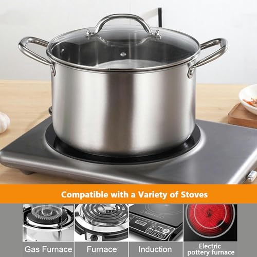 Marmite à soupe pour ragoûts en famille compatible four et induction