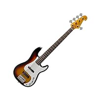 Solid basswood body - Maple neck - Quality fingerboard Diecast chrome machine heads - Vintage style bridge - 3 colour sunburst finish Create an authentic vintage sound with this classic 5 string bass. - Includes Free gig bag