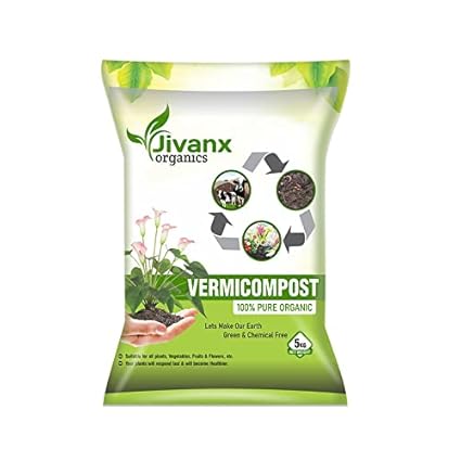 Jivanx Organics Vermicompost Fertilizer Manure for Plants -            - 5 KG