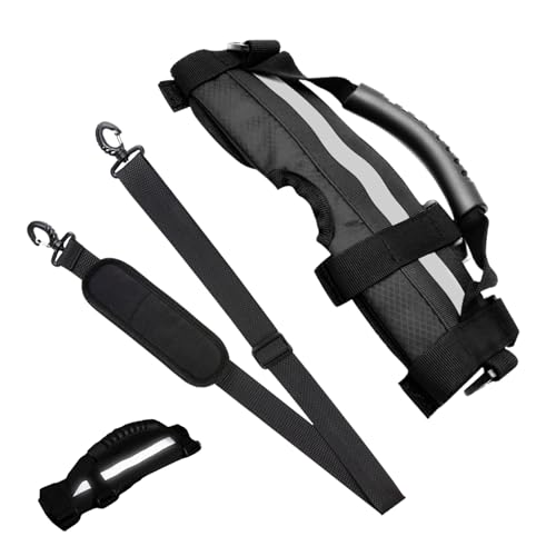 Huxibai Axelrem för skoter - Transporttillbehör för hopfällbara cyklar | Bärhandtag för balanscykel | för resenärer cyklister pendling dagligen kollektivtrafik årstider