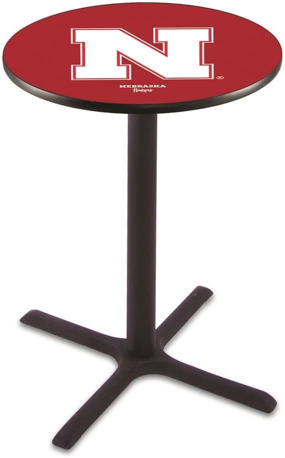 Holland Bar Stool Co. L211-42" Black Wrinkle Nebraska Pub Table