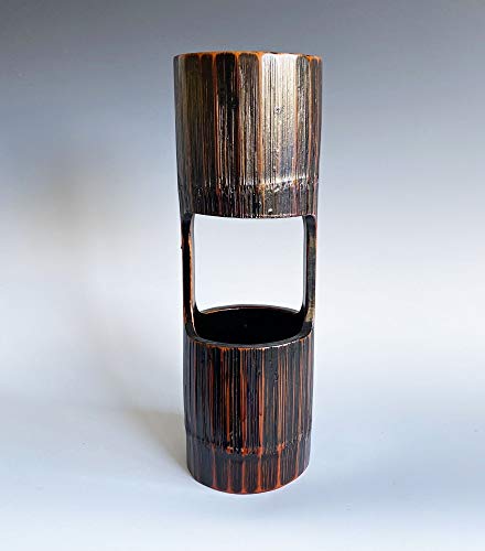 Ikebana Flower Vase, Japanese Bamboo Cylinder For Nageire Or Chabana Arrangement #TOP1