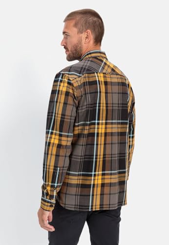 Chemise à bouton bas homme camel active en coton casual