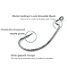 UCEC Fishing Hooks, 100pcs EWG Offset Worm Hooks, Bass Hooks, Wide Gap, Size:#1 1/0 2/0 3/0 4/0 5/0