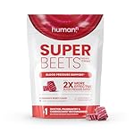 humanN SuperBeets Heart Chews, Nitric Oxide and Blood Pressure Support, Grape Seed Extract & Non-GMO Beet Root Powder Energy Supplement, Pomegranate Berry Flavor, 60 Count