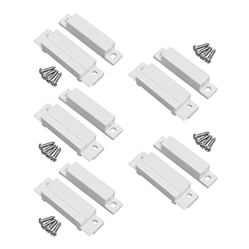 Image of 5 Pack Surface Mounted NC Magnetic Door Contacts Switch Sensor for Alarm
