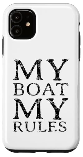 MY BOAT MY RULES (���B���e�[�W�u���b�N) �{�[�g&�Z�C�� �X�}�z�P�[�X iPhone 11 �p