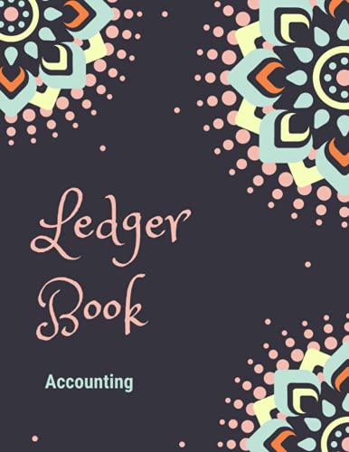 Accounting Ledger Book: Tracker logbook / Income & Expense / For Bookkeeping /Home Expenses/ Small Business Owner /Personal Or Beginners . Unique Black &...