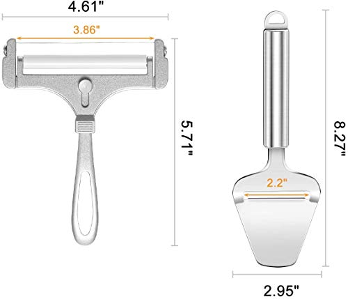 image for Linwnil Cheese Slicer Set Stainless Steel Wire Cheese Slicer Thickness
