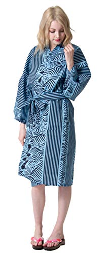 Image of Dita Tokyoin Traditional Made In Japan Cotton Yukata Robe (Japanese Pajama Kimono) Easy Wearing set2