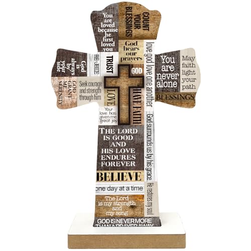 Cruz de madera para pared que soluciona la falta de decoración espiritual en casa