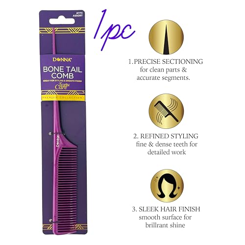Peine Donna Premium Bone Tail morado 1 unidad miniatura 2