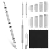 YBEATY 37 Stück Uhren Federstegwerkzeug Set Stifte für Uhrenarmband Uhrmacherwerkzeug, Uhrenwerkzeug Federstifte Uhrenarmband Link Pins Uhrenstifte Reparatur Uhr Entferner Repair Tool