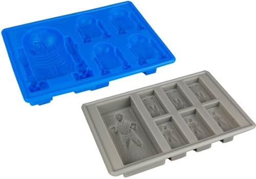 Star Wars Ice Tray Bundle (Includes R2-D2 & Han Solo in Carbonite)