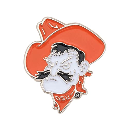 Desert Cactus Oklahoma State University Lapel Pin OKST Cowboys Made of Metal for Formal Wear, Bag and Hat Jewelry, and Tie Tack (Pin B)