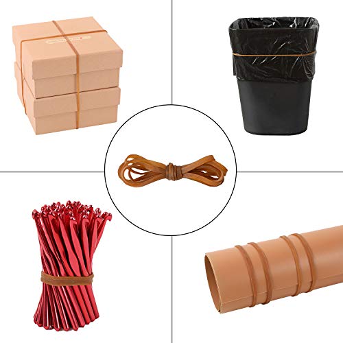 Zzjmch 100 Pack Large Rubber Bands, Heavy Duty Trash Can Band, Strong Elastic Bands For School Home Office Supplies, Garbage Cans, File Folders, (8 X 0.16 Inch) #TOP3