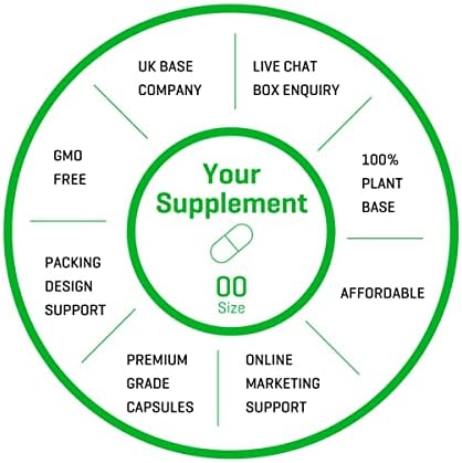 Vegetarian Empty Capsules | 1000 White Capsules | Vegan and Vegetarian Friendly - from Tapioca Plant | by The Good Guru