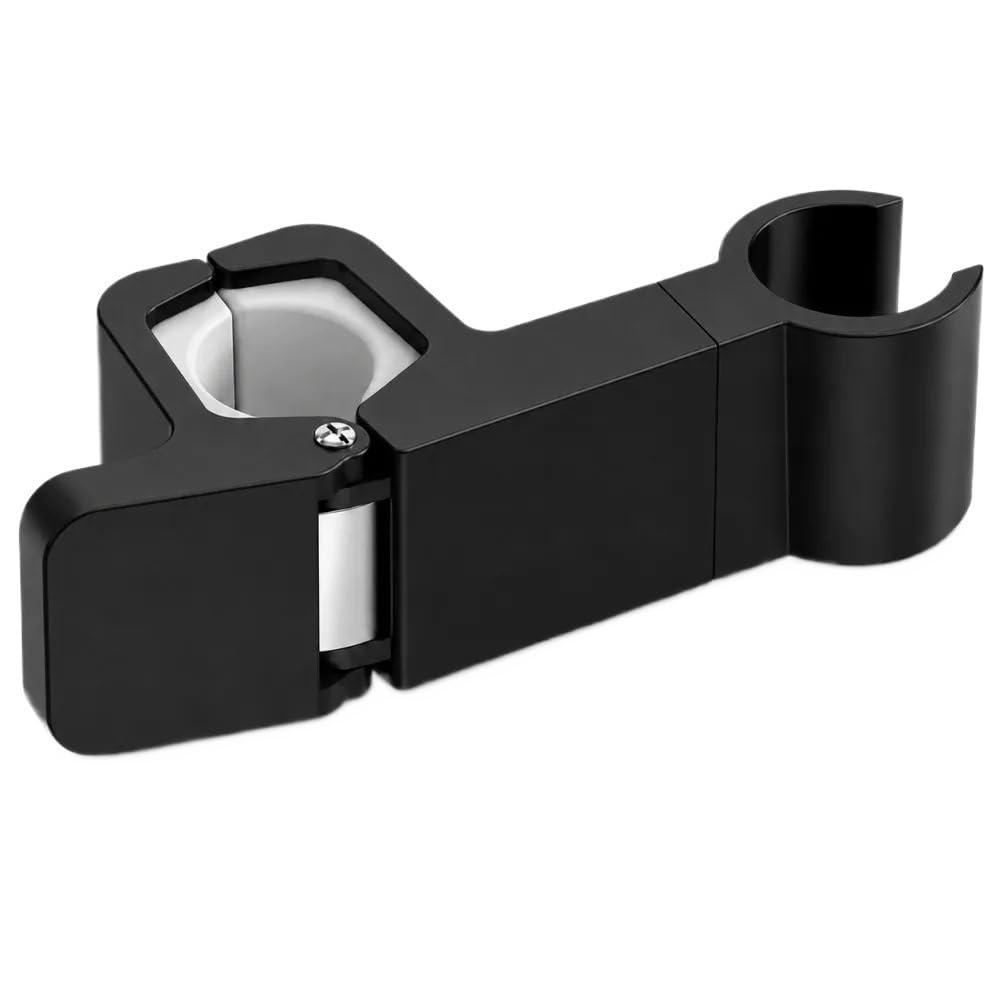 Gfjfsetsh Black 1Pcs Clamp On Shower Head Holder(Black)