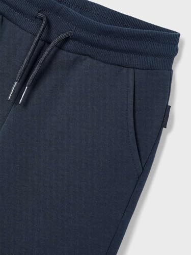 Mayoral Basic Cuffed Fleece Trousers for Boys Navy3