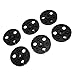 VELATEMOR Reel Tape Driver, Light Replacement for Wear 6 Pieces NAB Hub 8.2mm mm for 1/4 Inch Recorder 7 Inch Reel in (BLACK)