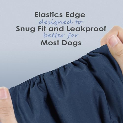 Image of wegreeco Washable Male Dog Belly Band (Stylish Pattern)- Pack of 3 - Washable Male Dog Belly Wrap, Dog Diapers Male (Blue, Green, Black, Large)