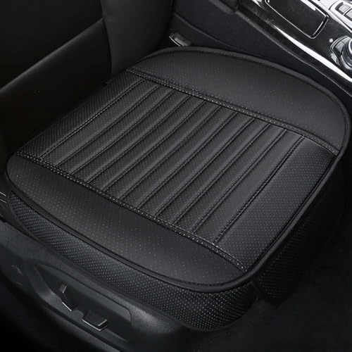 Auto Sitzkissen für Audi Q4 e-tron/Q4 Sportback e-tron, rutschfest Sitzauflage Auto, PU Leder Bambus Kohle atmungsaktiv