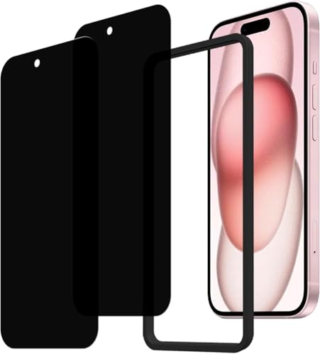 KPNS �`�����h�~ ���{�f�ސ� iPhone 16 Plus �p ���E�̎��� �̂������h�~ �K���X�t�B���� �A�C�t�H��16�v���X �����K���X �J�o�[ iphone16 plus �����猩���Ȃ� �ی�t�B���� �K�C�h�g�t���y2���Z�b�g�z