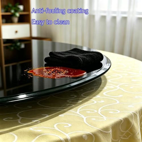 Plateau de table en verre trempé rond de 40cm pour table basse
