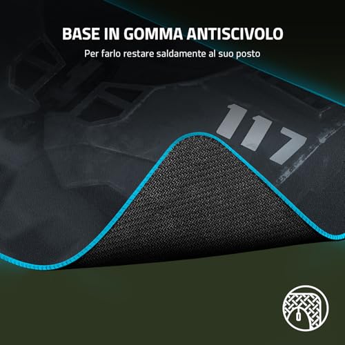 Goliathus Extended Chroma - Morbido tappetino per mouse da gioco esteso con illuminazione Chroma RGB (Supporto per cavi, Superficie in tessuto, Bordo trapuntato) HALO Infinite Ed. - Mousepad - Immagine 6