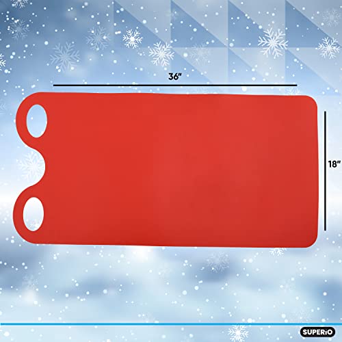 image for Superio Snow Slider Mat, Flexible Snow Sled Flying Carpet, Roll up Sle