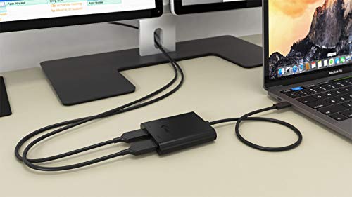Adaptateur USB-C vers Dual HDMI 4K i-tec pour double écran Windows et MacOS