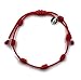 Alessandra Boho - Pulsera Mujer de Hilo Rojo con 7 Nudos y Mini Medalla de San Judas Tadeo para la Buena Suerte y Contra el Mal de Ojo