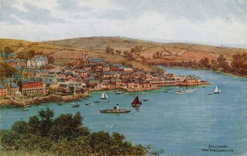 Peinture Murale Nordique Salcombe par Alfred Robert Quinton pour la Chambre