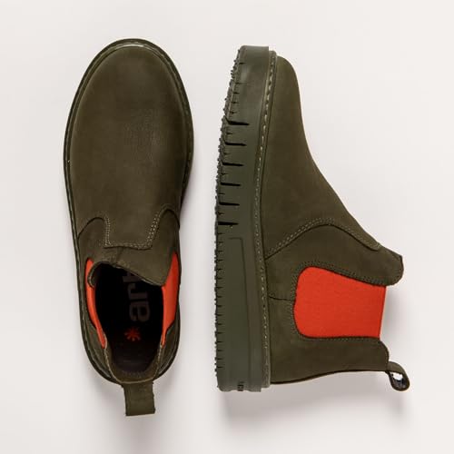 Art Unisex. 1178911F2003_0MU Botines De Piel 1789 Belleville Verde (37), Plano, Ninguno, Casual - 4