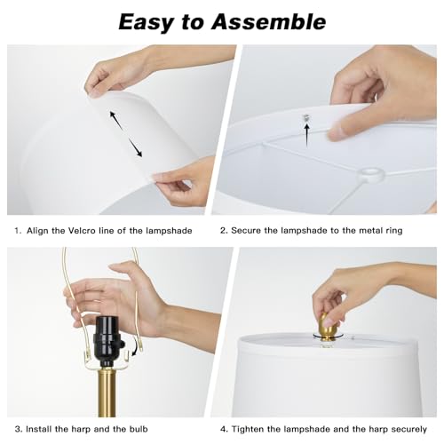 Set de 2 Lámparas de Mesa Doradas 26" con Control Táctil miniatura 6